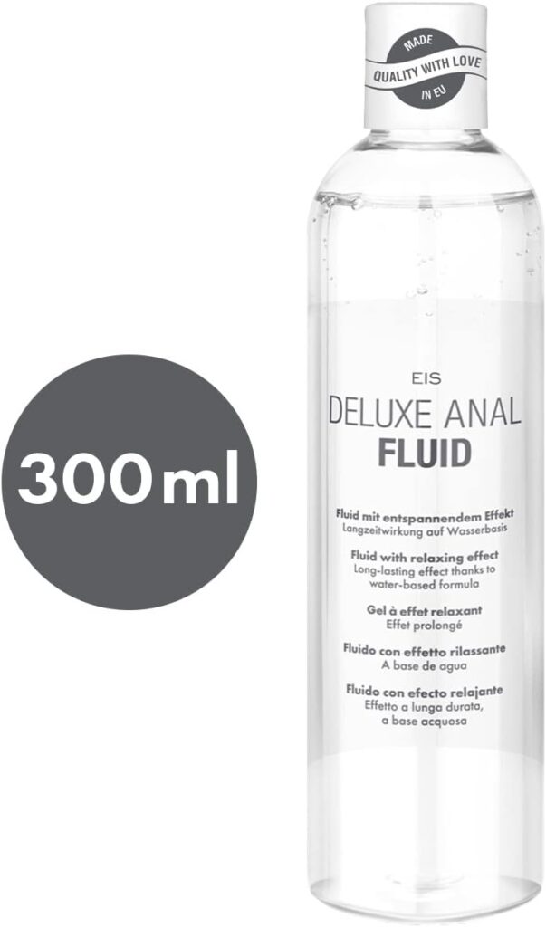 Fluido Anal Deluxe, relajante con efecto ligeramente adormecedor, a base de agua, efecto duradero