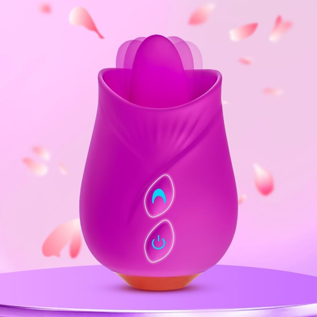 Vibrador con simulacion de lengua, 10 modos, resistente al agua, carga USB